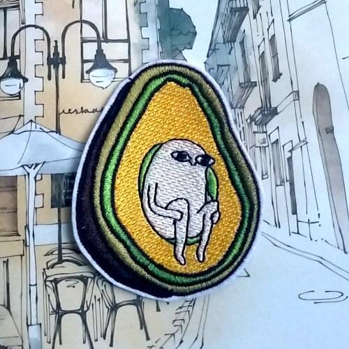 Iron on Patches DIY Cartoon Fruit Patch For Clothing Embroidery Patches for Clothing Badges Stripes Sew On Clothes Apparel Decor
