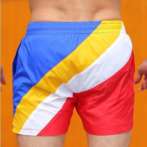 Stripes Boardshorts Mens Swimwear Men Swim Shorts Board Surf Shorts Swimming Trunk Bathing Suit Lined Beach Sea Sport Short Wear