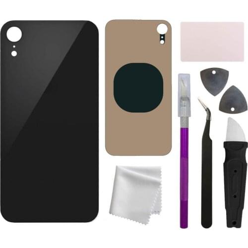 Professional Rear Back Glass Housing Battery Cover Replacement with Pre-installed Adhesive Repair Tools for iPhone XR 6.1 Inch A