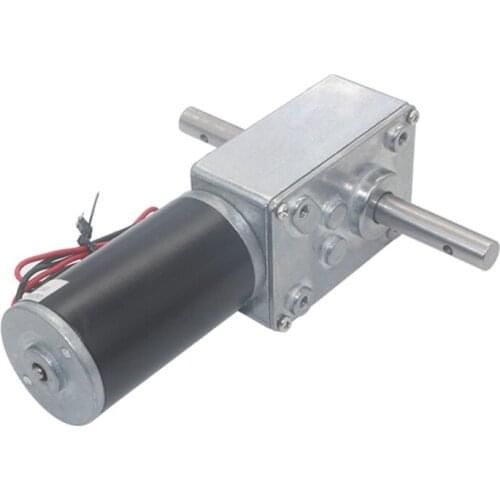 DC 12V Gear Reduction Motor Worm Reversible Geared Motor High Torque Gear Motor 12-470RPM Electric Gearbox Reducer Motor
