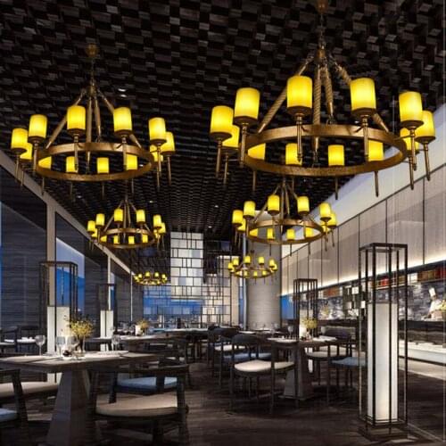 SGROW Country Glass Lampshade Iron Pendant Light for Diving Room Cafe Bar Lampara Industrial Retro Hanging Lamp Lighting Fixture