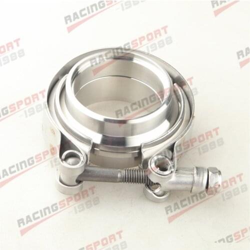 1.75" Self Aligning Male/Female V-Band Vband Clamp Stainless Steel Flange Kit