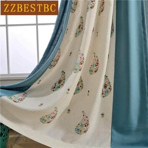 High-Quality Villa Embroidered Decorative Curtains For Living Room Beautifully Cotton Linen Bedroom Childrens Room Curtains