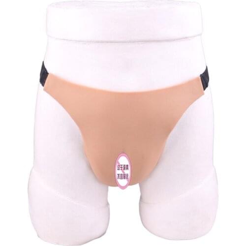 High Quality Silicone Briefs for Transgender Fake Women Panties Crossdressing Flaky Thong Crossdress Underpants