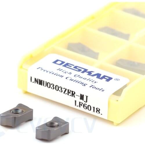 LNMU0303ZER MJ LF6018 High Quality Milling Cutter Carbide Milling Inserts CNC Lathe Turning Plate For Stainless Steel Processing