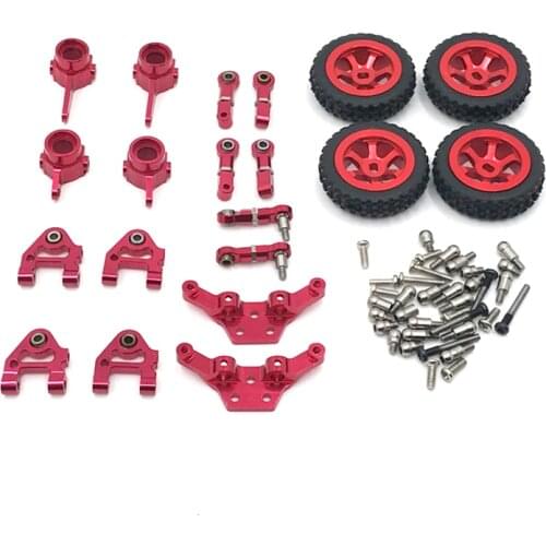 WLtoys 1/28 P929 P939 K969 K979 K989 Remote Control Car Parts Metal Upgrade Wheel Hub Upper And Lower Swing Arm Steering Cup