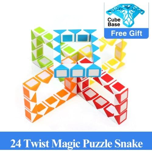 ZCUBE Small 24 Twist Puzzle Snake Mini Cube Magic Cube Puzzle Learning maze Educational kids Toys as a Gift children Drop Ship