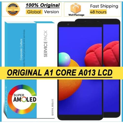 100% Original 5.3'' Display for Samsung Galaxy A01 Core SM-A013G A013F A013G A013M/DS LCD Touch Screen Digitizer Repair Parts