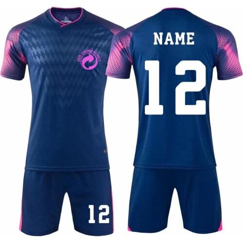 19/20 Men Boys Football Survetement suits Futbol Jerseys Sets Male Soccer Kits Set uniform Running Tracksuit Custom Name Number