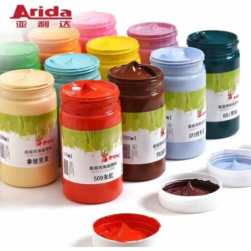 300ml Acrylic Paint Set DIY Painting Pigment Textile Paint for Artists Ceramic Stone Wall Craft Paints Color Pigments