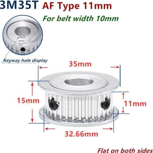 35 Teeth Arc HTD 3M Timing Pulley for Width 10mm 3M synchronous belt HTD3M Belt pulley Wheel Gear 35Teeth 35T