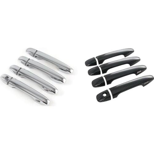 For Subaru Outback Legacy 2020 2021 Car Door Handle Cover Trim Decor Accessories with Smart Keyhole, 4PCS