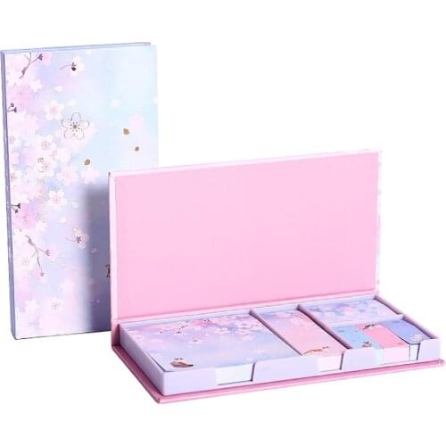 6Pcs Self Adhesive Memo Pad Sticker Sticky Note Notepad Marker Daily Planner