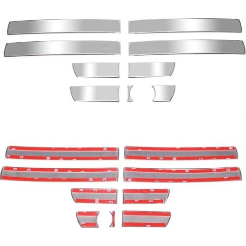 8pcs Stainless Steel Car Door Handle Bar Molding Cover Trims Fit For Volvo XC90 2002- 2009 2010 2011 2012 2013 2014 Accessories