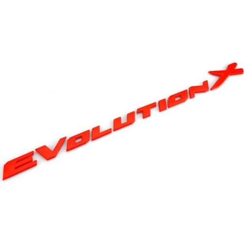 ABS Plastic EVOLUTION-X Car Stickers Emblems Badges Logos