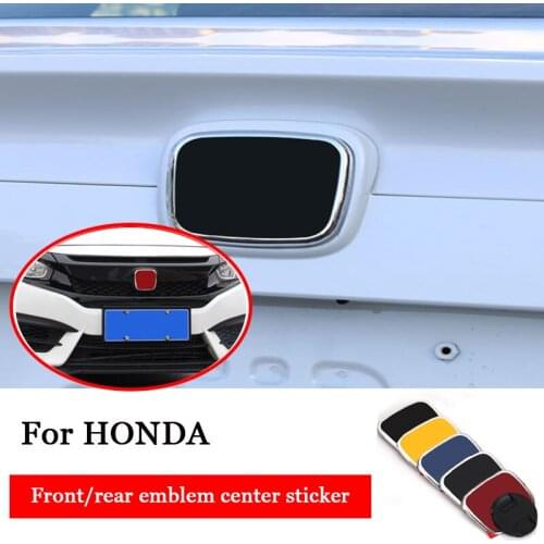 Car Styling ABS Front Grill Rear Trunk H Emblem Badge Covers Accessory for Pilot Civic Accord Odyssey Spirior City Jade
