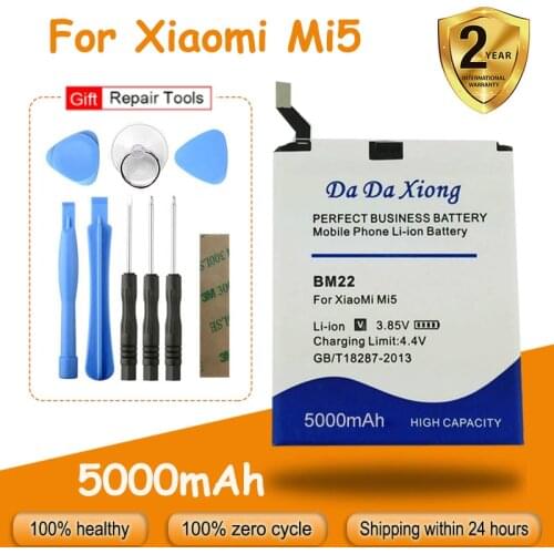 Free shipping 4700mAh BM22 Battery High quality for Xiaomi Mi 5 Mi5 M5 Battery 5 M5 MI 5 Replacement batteries + free tools