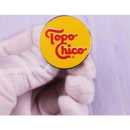 Topo Chico Logo Pin Badge Mexican Mineral Water Button Brooch