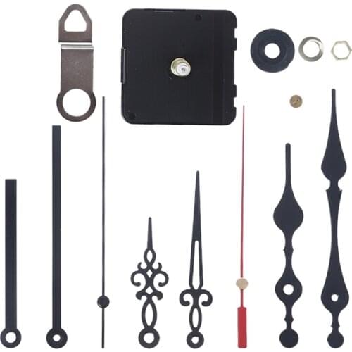 Clock Movement Set with Different Size Clock Hands Retro Mechanism DIY Kit Repair Replacement Parts Sweep Silent Wall