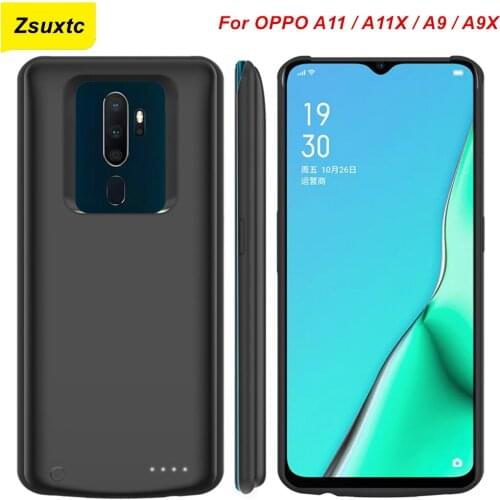 Battery Charger Case For OPPO A11 A11X A9 A9X Battery Case Smart Phone Cover Power Bank For OPPO A9 A9X Battery Case Capa