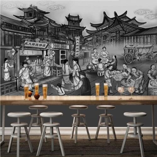 Photo wallpaper 3D Bakery shop folk decoration painting background wall stereo wallpaper custom living room mural