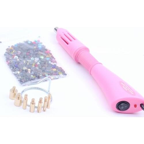 Hot Drilling Machine Pen Point Figure Hot Guns DIY Clothes Stick Diamond Drill Tools Set Crystal Hand Sewing Kit
