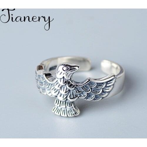 JIANERY Punk Vintage Eagle Rings For Women Men Engagement Rings Girls Party Gifts Anillos 2019