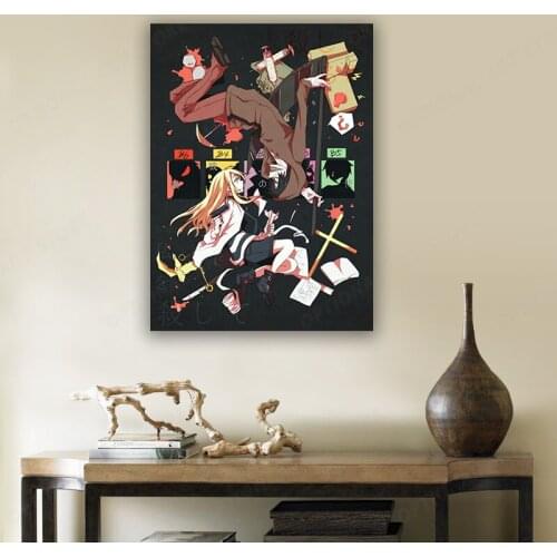 HD Print Angels Of Death Canvas Painting Wall Art Poster Modular No Frame Pictures Home Decor For Living Room