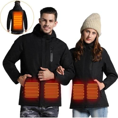 Winter USB Charging Heating Jacket Waterproof Ski Top Coat For Winter Skiing Hiking Cycling Warm Vest