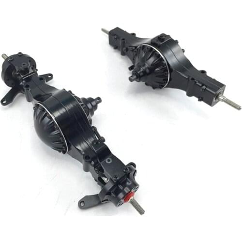 Metal 4X4 Drive Power Front Rear Differential Axle Set for 1/14 Tamiya RC Truck Trailer Tipper Scania Actros Volvo MAN DIY Parts
