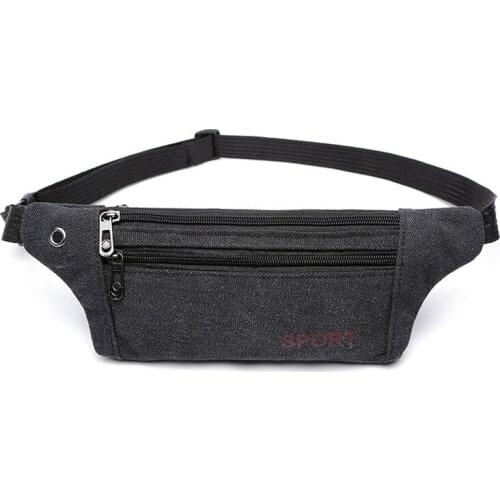 Chest Bag Waterproof Outdoor Sports Bag Canvas Pouch Korean-Style Waist Bag Fanny Pouch Crossbody Male Banana Bag