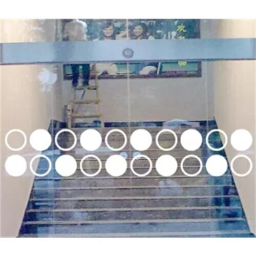 Circle Store glass door window border sticker anti-collision warning decoration sticker advertising corner border wall sticker
