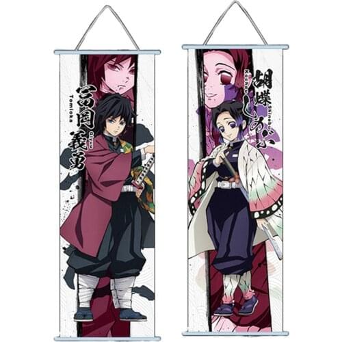 Wall Art Nordic Printed Poster Anime Demon Slayer HD Kimetsu Canvas Home Decoration Painting Boys Room Modular Picture