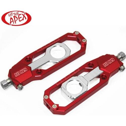 Motorcycle Chain Tensioners Catena Axle Spindle Parts Adjuster kit for Yamaha YZF-R1 YAMAHA R1 2007-2014 Aluminum CNC