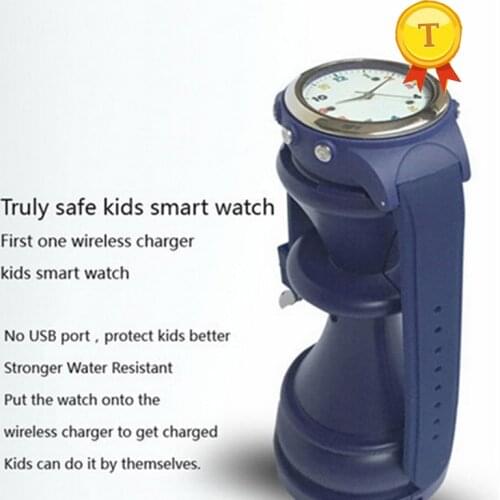 Newest classic wristwatch for kid SOS Function Remote Child Watch GPS Tracking Hand-free Gps Kids Watch with Wireless charging