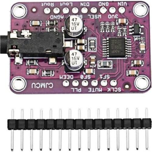 New Module CJMCU-1334 Uda1334A I2S Development Board Audio, for 3.3V-5V Stereo Board Module I2S Dac Decoder O2D1