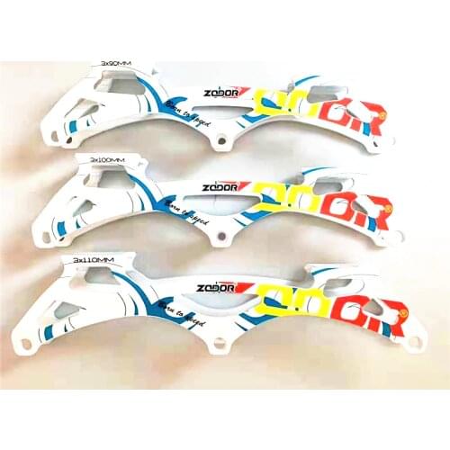 Original ZODOR super light weight 3 wheels 90mm 100mm 110mm kids inline speed skates patines base children speed skating frame