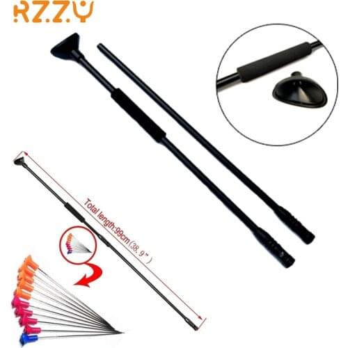 New Outdoor Archery Black Blowgun Slingshot Adult Children Metal Needles Foam Comfort Grip Decompression Toy Hunting Equipment