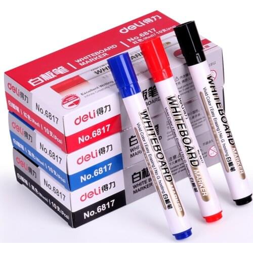10 PCS/set whiteboard pen Water-based blackboard dry erasable marker pens drawing office school supplies white board pen