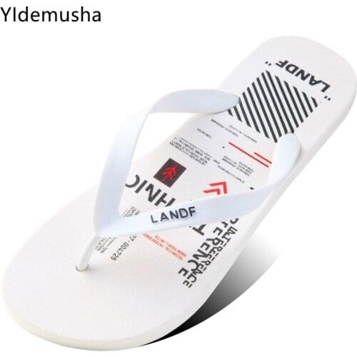 Summer Mixed Color Bathroom Slipper Classic Men Flip Flops Handmade Sewing Male Sandals Breathable Flip Flops For Men Household