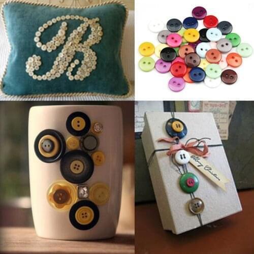 Scrapbooking Garment Multicolor Decor Button DIY Apparel Accessories Mini Tiny Buttons Child Round Resin Sewing Tools 2 Holes