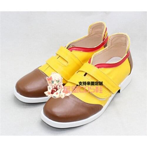 Spirited Away Ogino Chihiro Daily Yellow Halloween Cosplay Shoes Boots X002