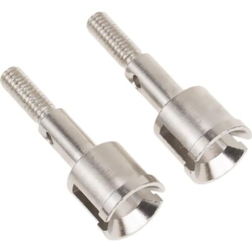 2pcs Steel Metal Wheel Axle 02168 for Redcat Racing HSP Exceed RC 1/10 Model Car Parts 94122 94166