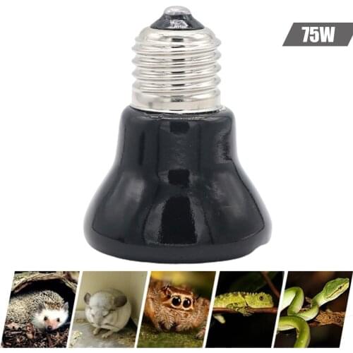 220V Infrared Ceramic Pet Heating Lamp Pet Heating Lamp Crawling Pet Mini Infrared Heater Winter Warmth Heating Transmitter Bulb