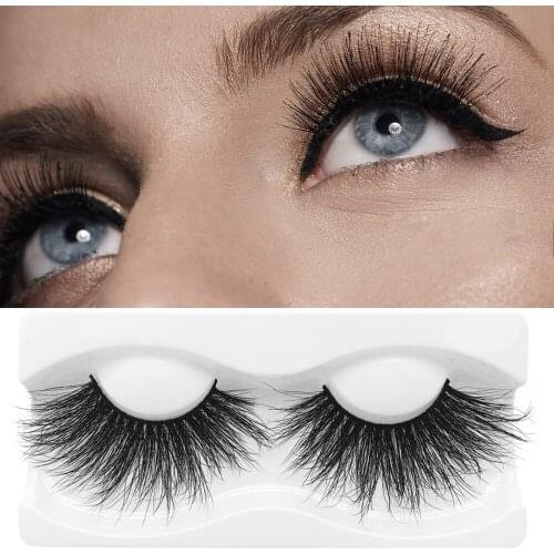 25mm Mink Eye Lashes Rounded Naked Hair 3D Messy Thick Natural Fashion Big Eye False Eyelashes Handmade Reusable CVS Dropship