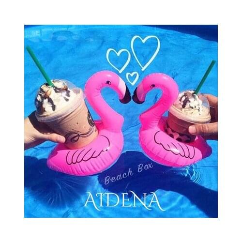 50pcs/pack Drinkware Pad Flamingo Tray Fill-air Plate Holidy Swimming Accessories