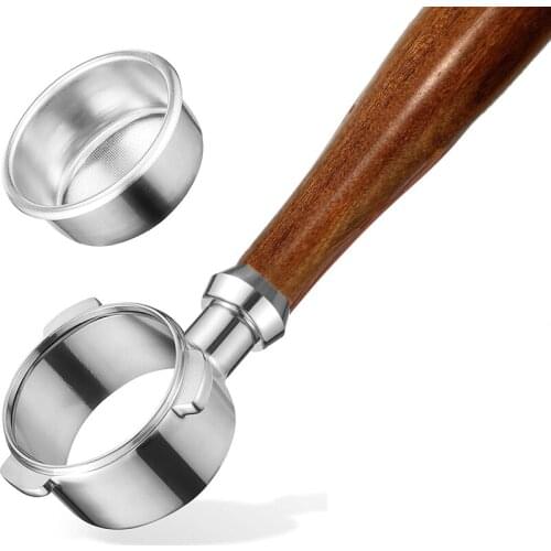 54mm Coffee Bottomless Portafilter for Breville Barista Series with 1 Cup Filter Basket Replacement Espresso Machine