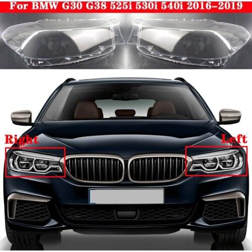 Car Front Headlight Cover for BMW 5 Series G30 G38 525i 530i 540i 2016-2019 Headlamp Lampshade Lampcover glass Lens Shell light