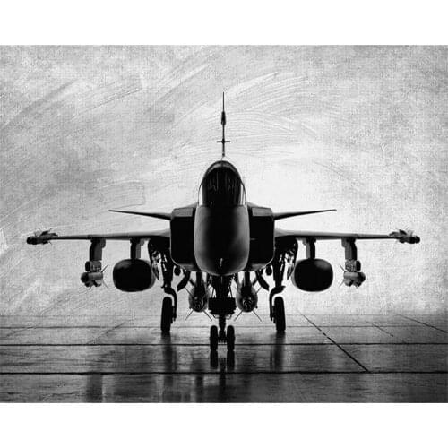 Beibehang Modern simple mural HD black and white aircraft pattern living room background wall wallpaper for walls 3 d behang