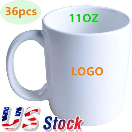 11OZ ORCA Coating White Ceramic Mug White Cup Grade AAA for Sublimation Printing with White Box